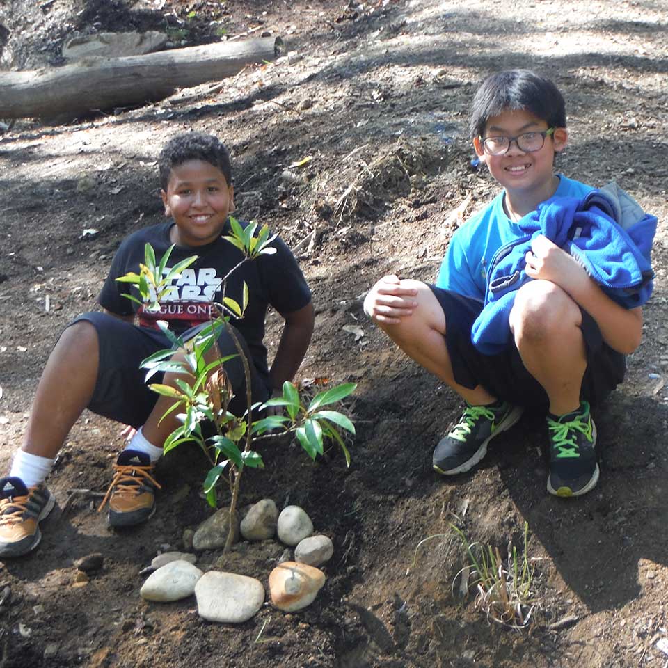 6th graders connect with Chesapeake nature.